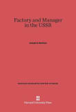 Book cover of Factory and Manager in the USSR