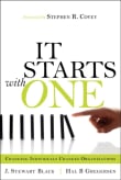 Book cover of It Starts with One: Changing Individuals Changes Organizations