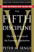 Book cover of The Fifth Discipline: The Art & Practice of the Learning Organization