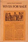 Book cover of Wives for Sale: An Ethnographic Study of British Popular Divorce