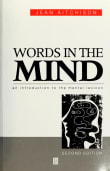 Book cover of Words in the Mind: An Introduction to the Mental Lexicon