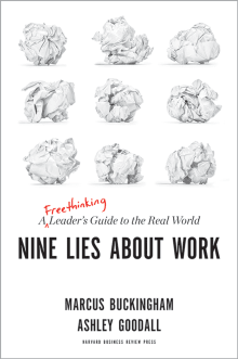 Book cover of Nine Lies About Work: A Freethinking Leader's Guide to the Real World