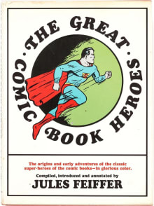 Book cover of The Great Comic Book Heroes