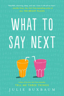 Book cover of What to Say Next