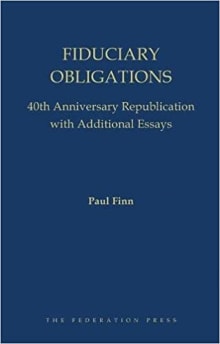 Book cover of Fiduciary Obligations