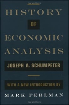 Book cover of History of Economic Analysis