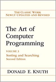 Book cover of The Art of Computer Programming: Volume 3: Sorting and Searching