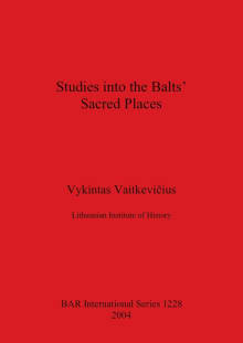 Book cover of Studies into the Balts' Sacred Places