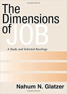 Book cover of Dimensions of Job: A Study and Selected Readings