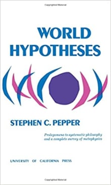 Book cover of World Hypotheses: A Study in Evidence