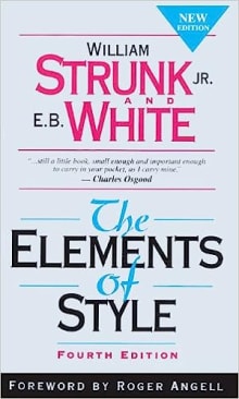 Book cover of The Elements of Style: The Classic Writing Style Guide