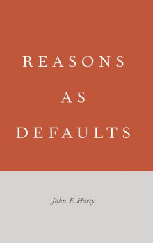 Book cover of Reasons as Defaults