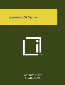 Book cover of Language of Vision
