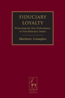 Book cover of Fiduciary Loyalty: Protecting the Due Performance of Non-Fiduciary Duties