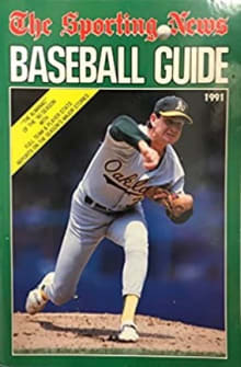 Book cover of The Official Baseball Guide 1991