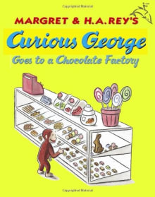 Book cover of Curious George Goes to a Chocolate Factory