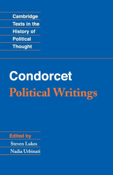 Book cover of Condorcet: Political Writings