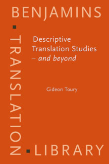 Book cover of Descriptive Translation Studies - and beyond