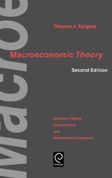 Book cover of Macroeconomic Theory: Economic Theory, Econometrics and Mathematical Economics