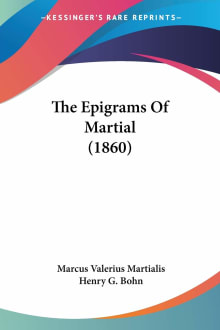 Book cover of The Epigrams Of Martial