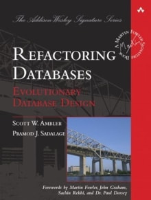 Book cover of Refactoring Databases: Evolutionary Database Design