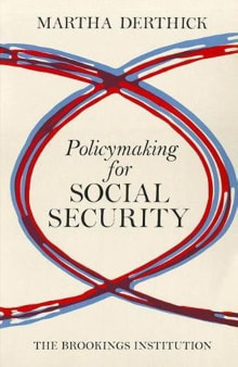 Book cover of Policymaking for Social Security