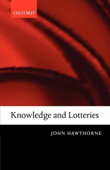 Book cover of Knowledge and Lotteries