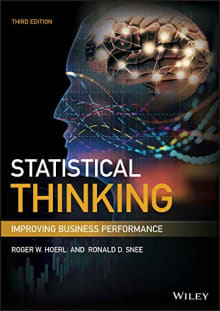 Book cover of Statistical Thinking: Improving Business Performance