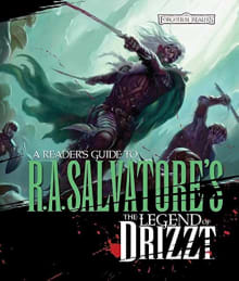 Book cover of A Reader's Guide to R.A. Salvatore's The Legend of Drizzt