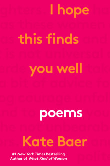 Book cover of I Hope This Finds You Well: Poems