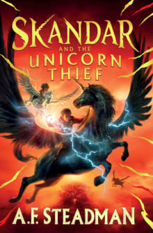 Book cover of Skandar and the Unicorn Thief