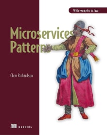 Book cover of Microservice Patterns: With examples in Java