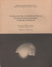 Book cover of Crystals in the Sky: An Intellectual Odyssey Involving Chumash Astronomy, Cosmology and Rock Art