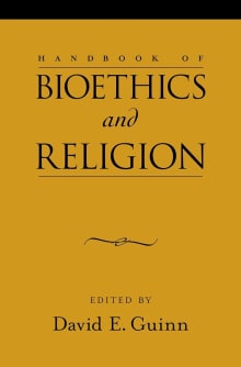 Book cover of Handbook of Bioethics and Religion