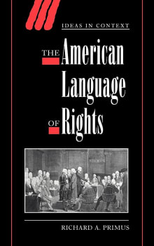 Book cover of The American Language of Rights