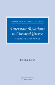 Book cover of Interstate Relations in Classical Greece: Morality and Power