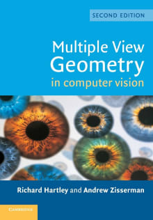 Book cover of Multiple View Geometry in Computer Vision