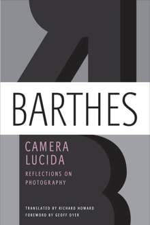 Book cover of Camera Lucida: Reflections on Photography
