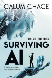 Book cover of Surviving AI: The promise and peril of artificial intelligence