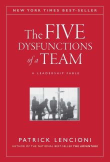 Book cover of The Five Dysfunctions of a Team: A Leadership Fable