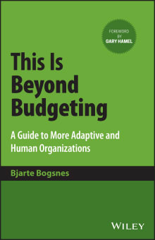 Book cover of This Is Beyond Budgeting: A Guide to More Adaptive and Human Organizations