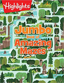 Book cover of Jumbo Book of Amazing Mazes: Amazing Maze Activity Book Up Over 100 Mazes + Unicorn Themed Mazes