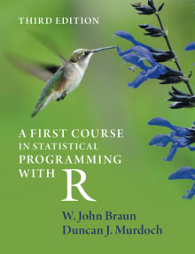 Book cover of A First Course in Statistical Programming with R