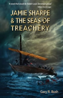 Book cover of Jamie Sharpe & the Seas of Treachery