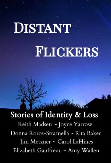 Book cover of Distant Flickers: Stories of Identity & Loss