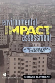 Book cover of Environmental Impact Assessment: A Methodological Approach