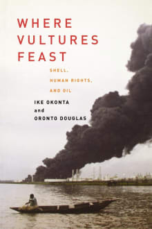 Book cover of Where Vultures Feast: Shell, Human Rights, and Oil in the Niger Delta