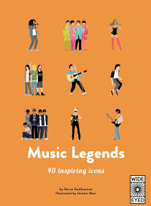 Book cover of Music Legends: 40 inspiring icons