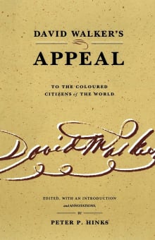 Book cover of David Walker's Appeal: To the Coloured Citizens of the World