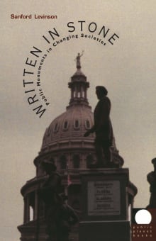 Book cover of Written in Stone: Public Monuments in Changing Societies